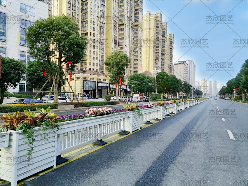 铝合金花箱护栏道路隔离