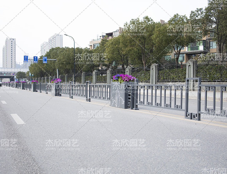 不锈钢花槽道路花箱浙江案例