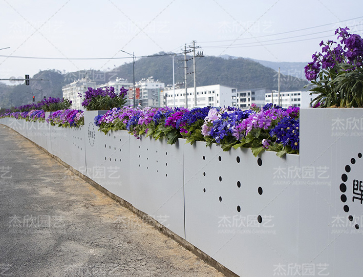 市政隔离花箱道路花箱温州案例