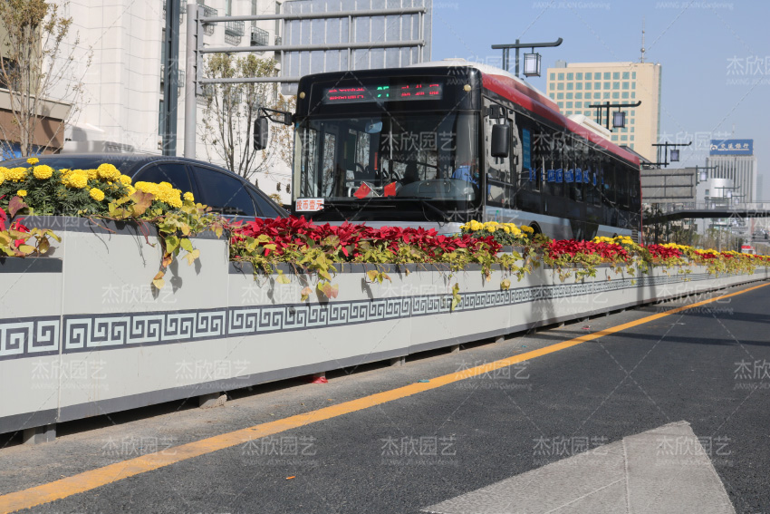 山西太原道路景观花箱案例