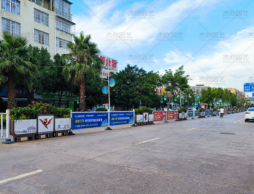 云南禄丰城市道路场景提升方案实景